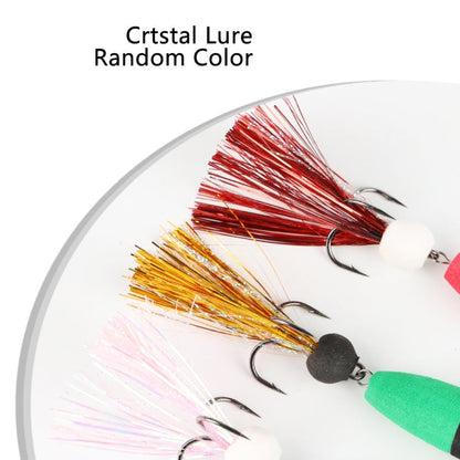 W.P.E PMG-M Foam Hook Soft Worm Bait Three Anchor Hook Fake Lures, Size: M(twenty four)