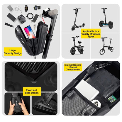 WILD MAN  ES8X Electric Scooter Bicycle Fast Disassembly Hanging Bag EVA Hard Shell Bag, Size: 3L(Black)