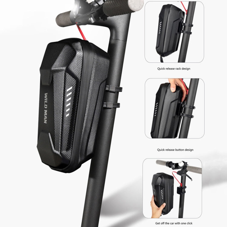 WILD MAN  ES8X Electric Scooter Bicycle Fast Disassembly Hanging Bag EVA Hard Shell Bag, Size: 4L(Black)