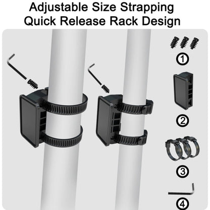 WILD MAN  ES8X Electric Scooter Bicycle Fast Disassembly Hanging Bag EVA Hard Shell Bag, Size: 4L(Black)