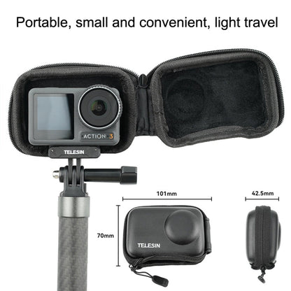 For DJI Osmo Action 3 TELESIN OA-BAG-002 Body Protective Bag Mini Storage Package Camera Accessories(Black)