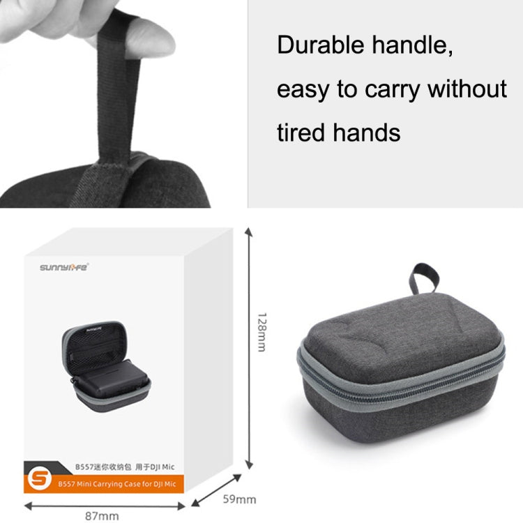 Pour la boîte de protection portable de microphone sans fil DJI MIC Sunnylife B557 (gris foncé)