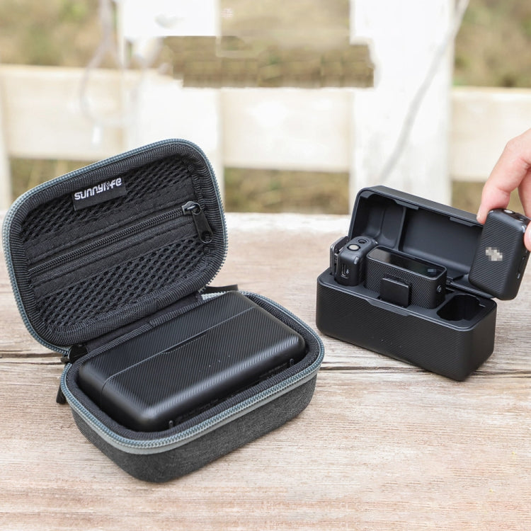 Pour la boîte de protection portable de microphone sans fil DJI MIC Sunnylife B557 (gris foncé)