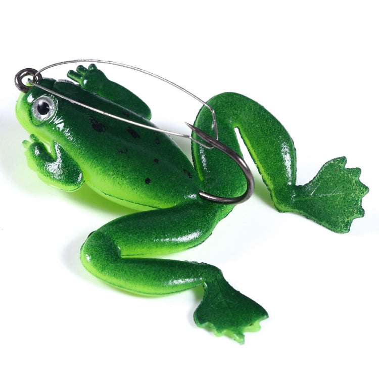 HENGJIA FO100 10pcs Grenouille Flottante Anti-Accrochage Faux Appât Poisson Noir Grenouille Tonnerre, Taille : 6cm 5g (Gris Noir)