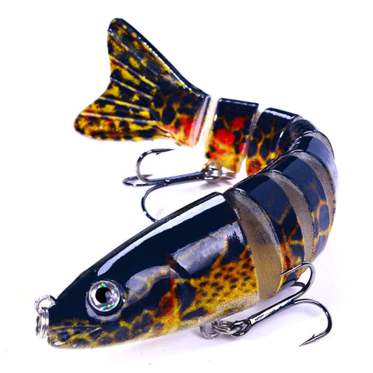 HENGJIA JM064 Leurre de pêche bionique multi-sections de type poisson-nageur, leurre de pêche en mer coulant, Taille : 12,8 cm 18 g (9)