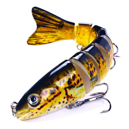 HENGJIA JM064 Multi-section Fish Minnow Bionic Fake Lures Sea Fishing Sinking Lures, Size: 12.8cm 18g(10)