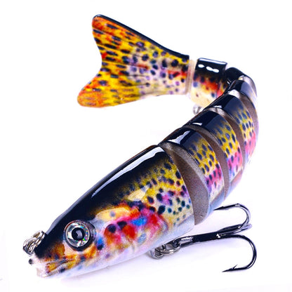 HENGJIA JM064 Multi-section Fish Minnow Bionic Fake Lures Sea Fishing Sinking Lures, Size: 12.8cm 18g(12)
