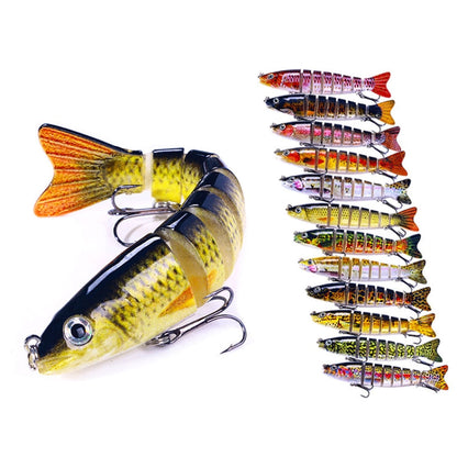 HENGJIA JM064 Multi-section Fish Minnow Bionic Fake Lures Sea Fishing Sinking Lures, Size: 12.8cm 18g(2)