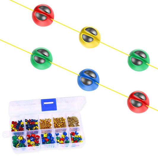HENGJIA JI081-1 212 pcs/boîte Kit d'accessoires de pêche lestés à plomb de morsure