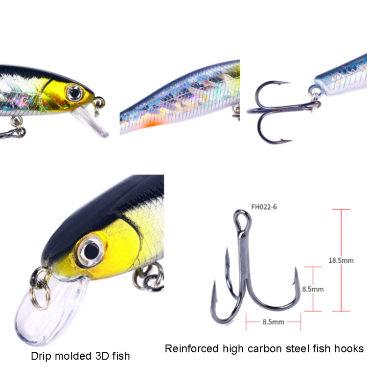 HENGJIA MI160 8.8cm 9g Leurre flottant Minnow Faux appât, Couleur: 1