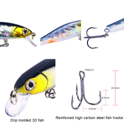 HENGJIA MI160 8.8cm 9g Leurre flottant Minnow Faux appât, Couleur: 7