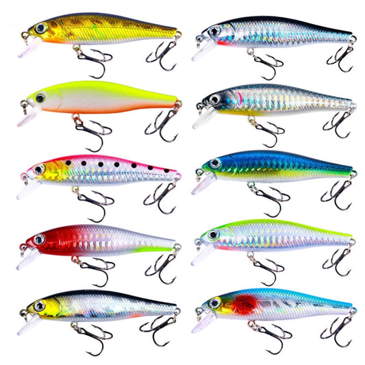 HENGJIA MI160 8,8cm 9g Leurre flottant Minnow, Couleur : 10 couleurs