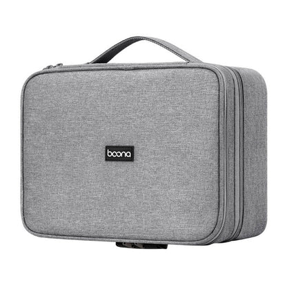 Baona BN-B013 Stamp Business License Organizer With Combination Lock(Grey)