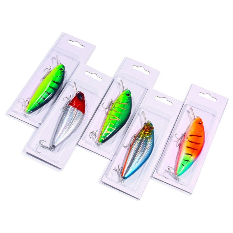 HENGJIA Long-distance Casting Sinking Minnow False Bait, Size: 12cm 32g(Green Yellow Stripe)