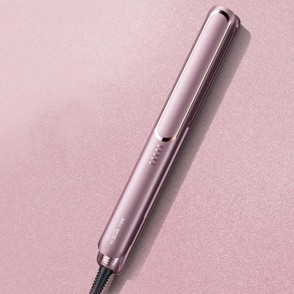 LTBEAR Negative Ion Straightening Curling Hair Wet and Dry Clipper Anti Hot Curling Iron, CN Plug(Champagne)