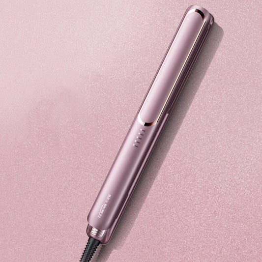 LTBEAR Negative Ion Straightening Curling Hair Wet and Dry Clipper Anti Hot Curling Iron, CN Plug(Champagne)