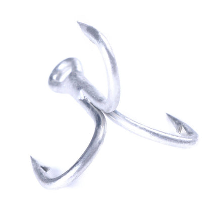 HENGJIA FH061 10pcs Three-jaw Treble Blood Groove Hooks, Specification: 1