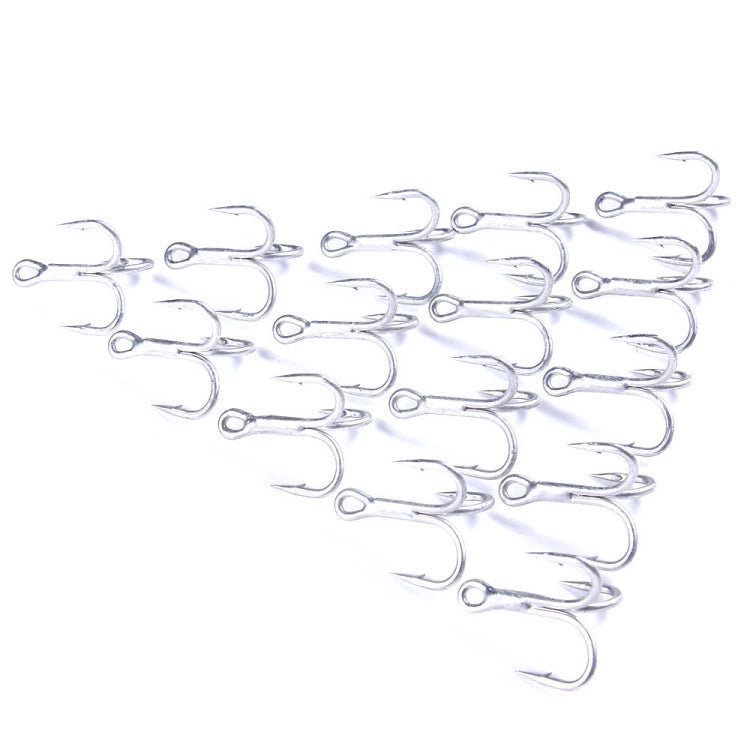 HENGJIA FH061 10pcs Three-jaw Treble Blood Groove Hooks, Specification: 1