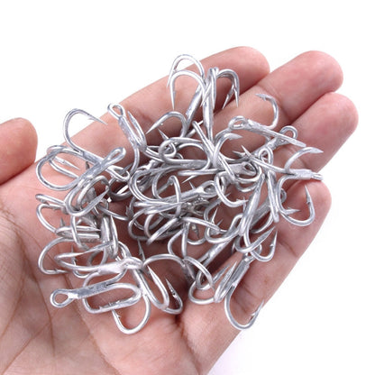 HENGJIA FH061 10pcs Three-jaw Treble Blood Groove Hooks, Specification: 1