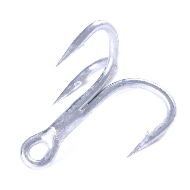 HENGJIA FH061 10pcs Three-jaw Treble Blood Groove Hooks, Specification: 4