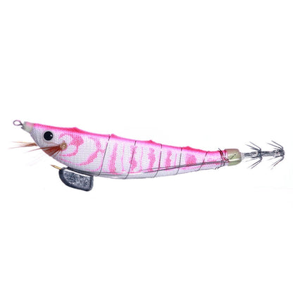 HENGJIA SJ033 Luminous Steel Wire Banana Shrimp Fake Bait, Size: 12cm 14.3g(Light Pink)