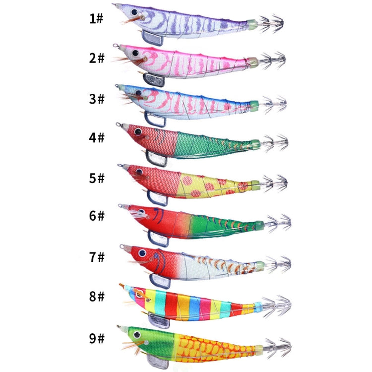 HENGJIA SJ033 Luminous Steel Wire Banana Shrimp Fake Bait, Size: 12cm 14.3g(Yellow Body Red Dot)
