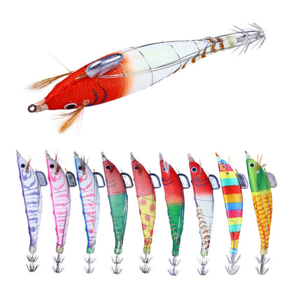 HENGJIA SJ033 Luminous Steel Wire Banana Shrimp Fake Bait, Size: 12cm 14.3g(Yellow Body Red Dot)