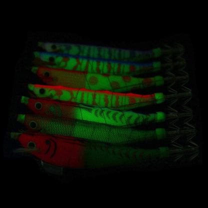 HENGJIA SJ033 Luminous Steel Wire Banana Shrimp Fake Bait, Size: 12cm 14.3g(Yellow Body Red Dot)