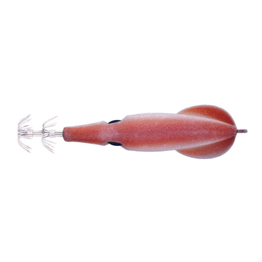HENGJIA SJ042 Leurre bionique en forme de crevette-calamar en acier pour pêche en mer, taille : 9,5 cm 6 g (marron clair)