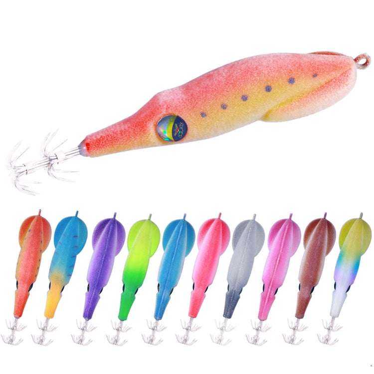 HENGJIA SJ042 Leurre bionique pour crevettes en acier calamar, Leurres de pêche en mer, Taille: 9.5cm 6g (Vert Jaune)