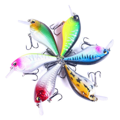HENGJIA CB060 7cm 9.5g Lure VIB Rock Little Fatty Floating Fake Baits, Color: 2