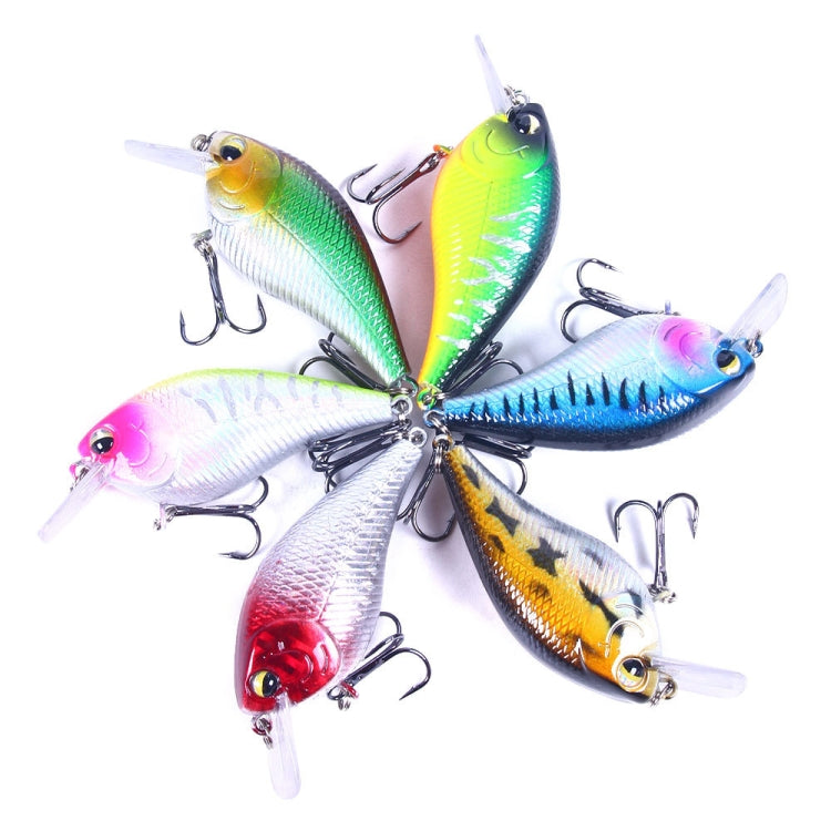 HENGJIA CB060 7cm 9.5g Lure VIB Rock Little Fatty Floating Fake Baits, Color: 6 Colors