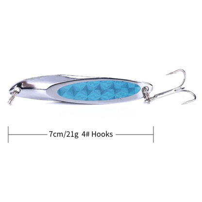 HENGJIA SP0715B Laser Sequins Oblique Cut Sequin Baits(5 Colors Boxed)