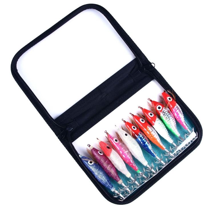 HENGJIA SJB012 Night Light Simulation Shrimp Squid Needle Sea Fishing Fake Bait(10 Colors Bagged)