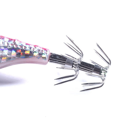 HENGJIA SJB012 Night Light Simulation Shrimp Squid Needle Sea Fishing Fake Bait(10 Colors Bagged)