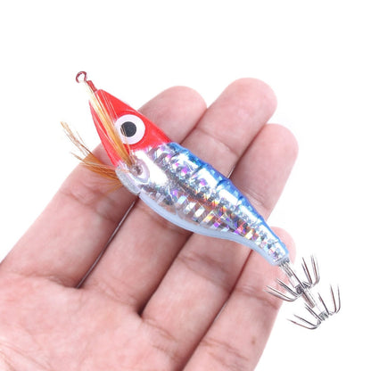 HENGJIA SJB012 Night Light Simulation Shrimp Squid Needle Sea Fishing Fake Bait(10 Colors Bagged)