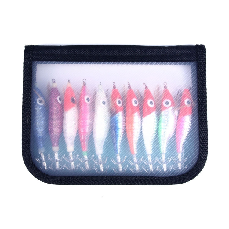 HENGJIA SJB012 Night Light Simulation Shrimp Squid Needle Sea Fishing Fake Bait(10 Colors Bagged)