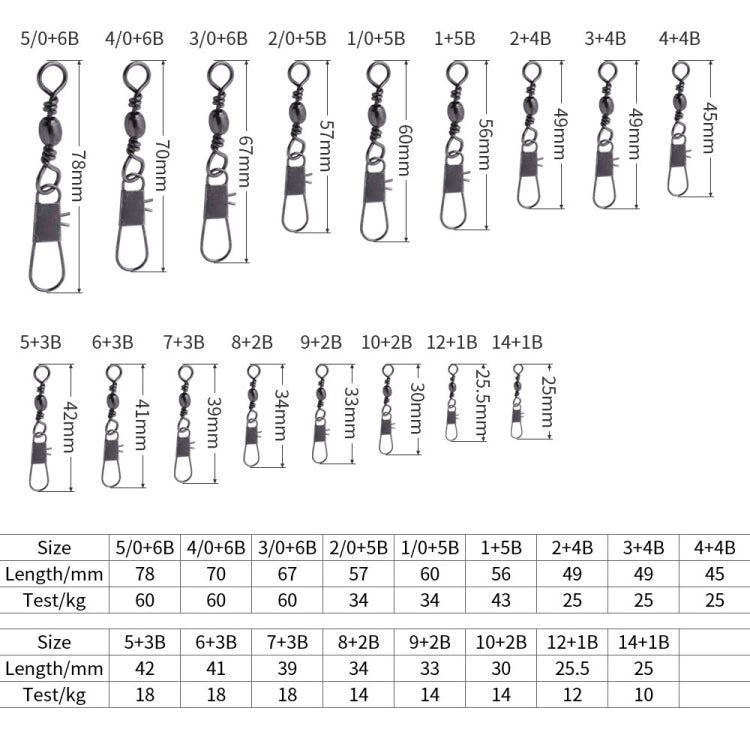HENGJIA SS007 50pcs/bag B-pin Connector 8 Shape Swivel Loop Accessories, Specification: 3+4B (49mm)