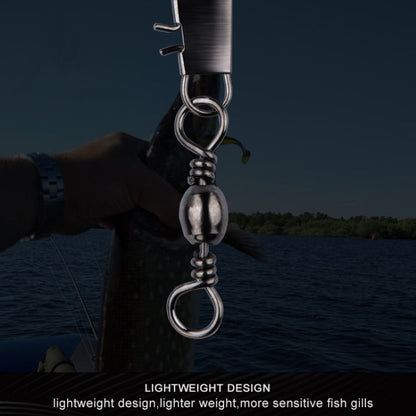 HENGJIA SS007 50pcs/bag B-pin Connector 8 Shape Swivel Loop Accessories, Specification: 10+2B (30mm)