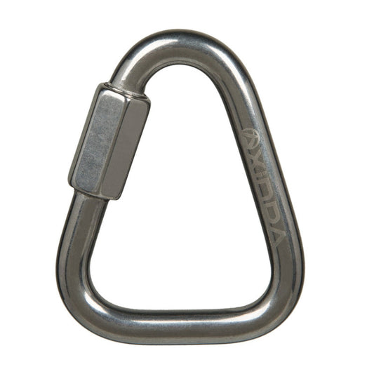 Anneau de connexion triangulaire en acier inoxydable Xinda, mousqueton Meilong, équipement d'escalade 8mm