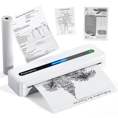 Phomemo M832 300dpi Wireless Thermal Portable Printer, Size: A4 Version(White)