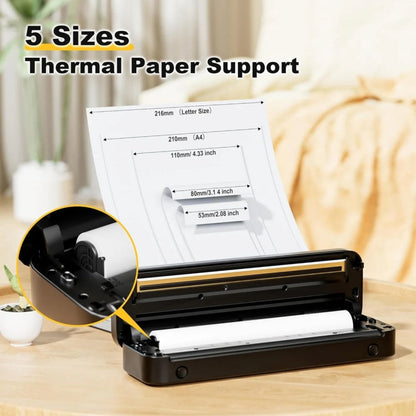 Phomemo M832 300dpi Wireless Thermal Portable Printer, Size: A4 Version(Gray)