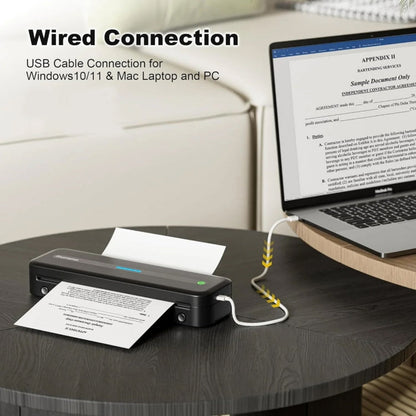 Phomemo M832 300dpi Wireless Thermal Portable Printer, Size: A4 Version(White)