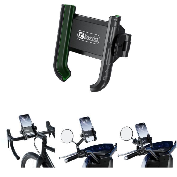Kewig Motorcycle Bicycle Non-Blocking Mobile Phone Camera Navigation Bracket(M29-C3)