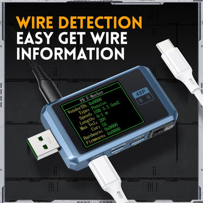FNIRSI FNB48P USB Mobile Phone DC Power Charger Detector, Color: Without Bluetooth Black