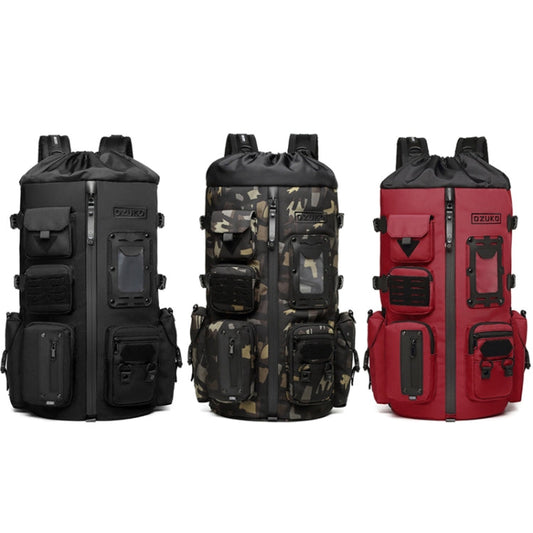Ozuko 9573 Multifunctional Sports Basketball Backpack Outdoor Waterproof Men Backpack(Black)