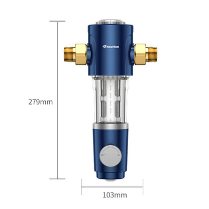 WHEELTON WHT-P0038 Pré-filtre domestique à haut débit pour toute la maison, Purificateur d'eau central rotatif automatique