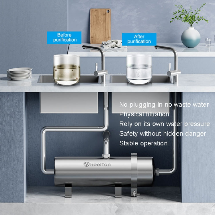WHEELTON WHT-UF3000 Home Water Purifier High Flow Pipeline Filter