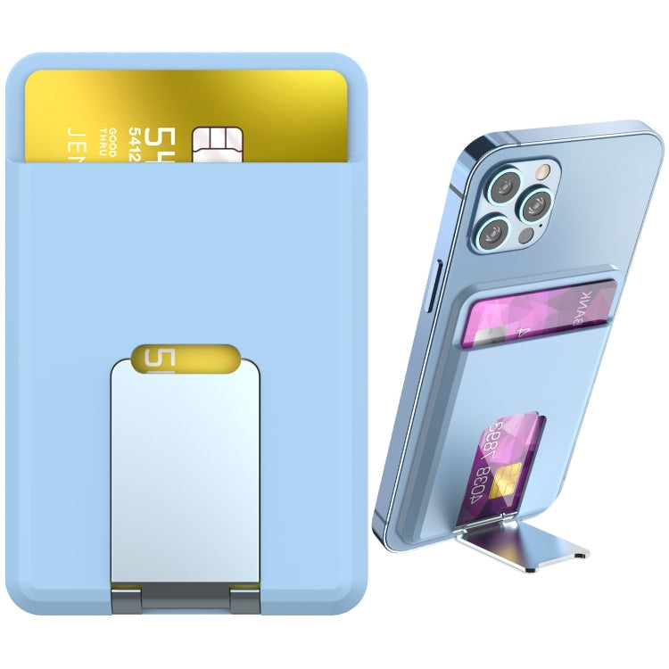 AhaStyle PT133-H Support de carte de téléphone portable Étui de carte Organisateur de carte Pochette pour cartes (Bleu clair)