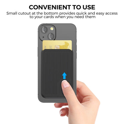 AhaStyle PT133-B Magnetic Vertical Silicone Card Holder(Black)